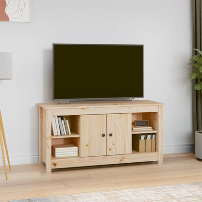 Mobile Porta TV 103x36,5x52 cm in Legno Massello di Pino