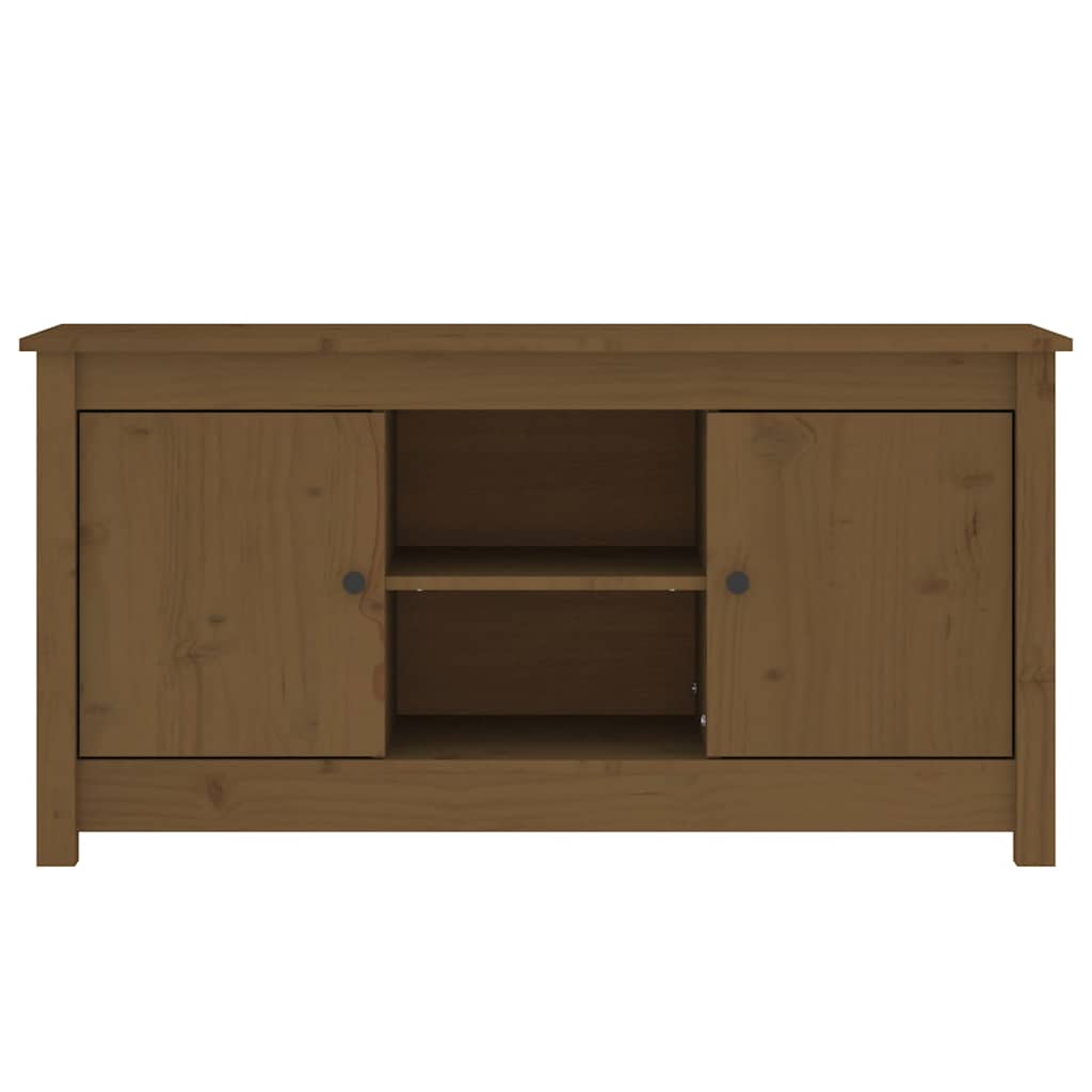 Mobile Porta TV Ambra 103x36,5x52 cm in Legno Massello di Pino