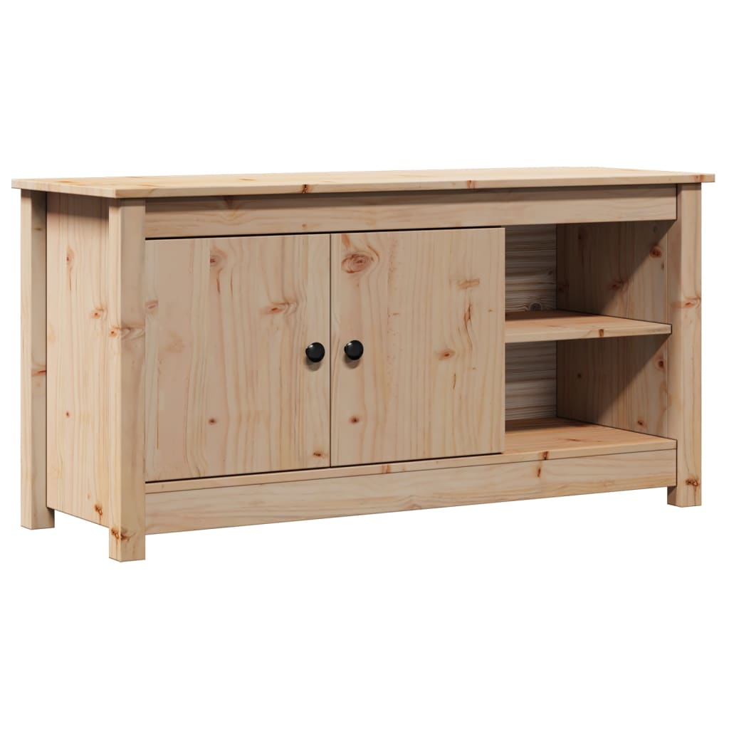 Mobile Porta TV 103x36,5x52 cm in Legno Massello di Pino