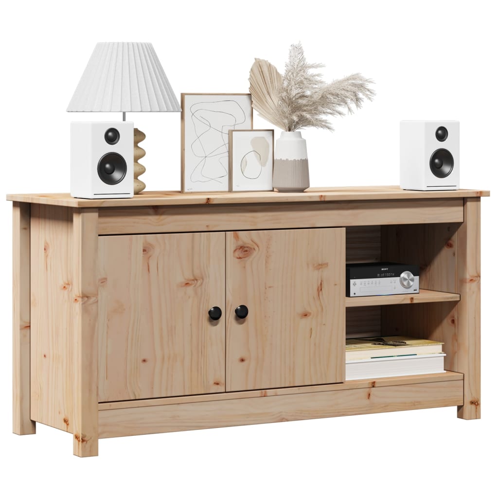 Mobile Porta TV 103x36,5x52 cm in Legno Massello di Pino
