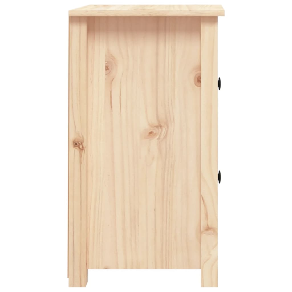 Comodino 40x35x61,5 cm in Legno Massello di Pino