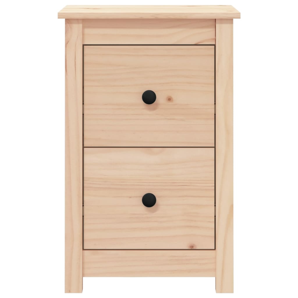 Comodini 2 pz 40x35x61,5 cm in Legno Massello di Pino