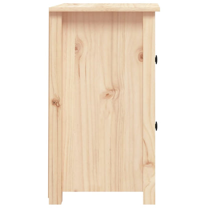 Comodini 2 pz 40x35x61,5 cm in Legno Massello di Pino