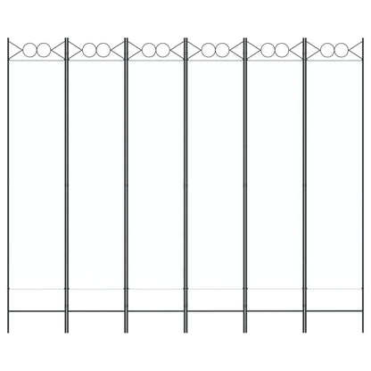 Divisorio a 4 Pannelli Bianco 240x200 cm Tessuto