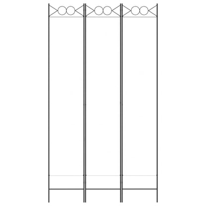Divisorio a 3 Pannelli bianco 120x220 cm in Tessuto
