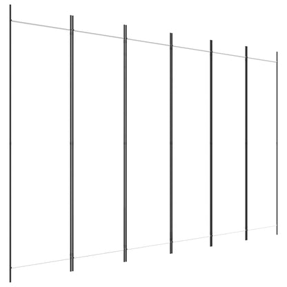 Divisorio a 6 Pannelli Bianco 300x200 cm Tessuto