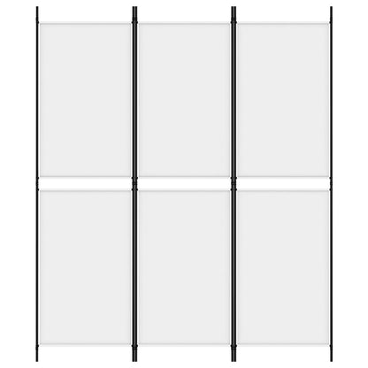 Divisorio a 3 Pannelli bianco 150x180 cm in Tessuto