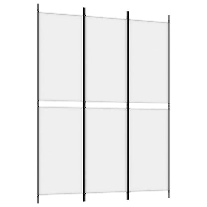 Divisorio a 3 Pannelli bianco 150x200 cm in Tessuto