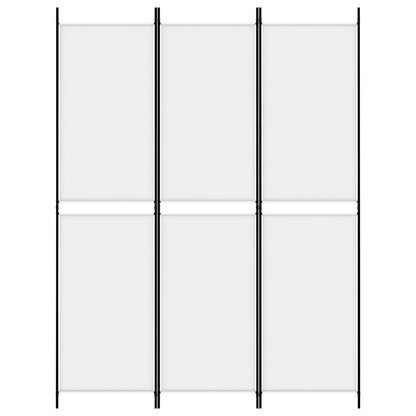 Divisorio a 3 Pannelli bianco 150x200 cm in Tessuto