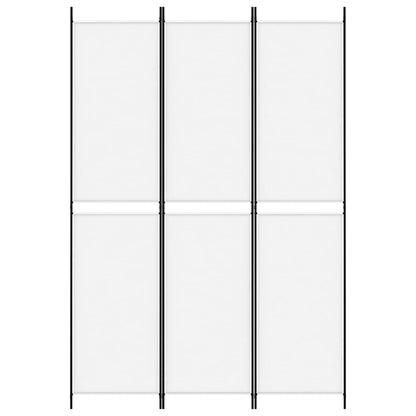 Divisorio a 3 Pannelli bianco 150x220 cm in Tessuto
