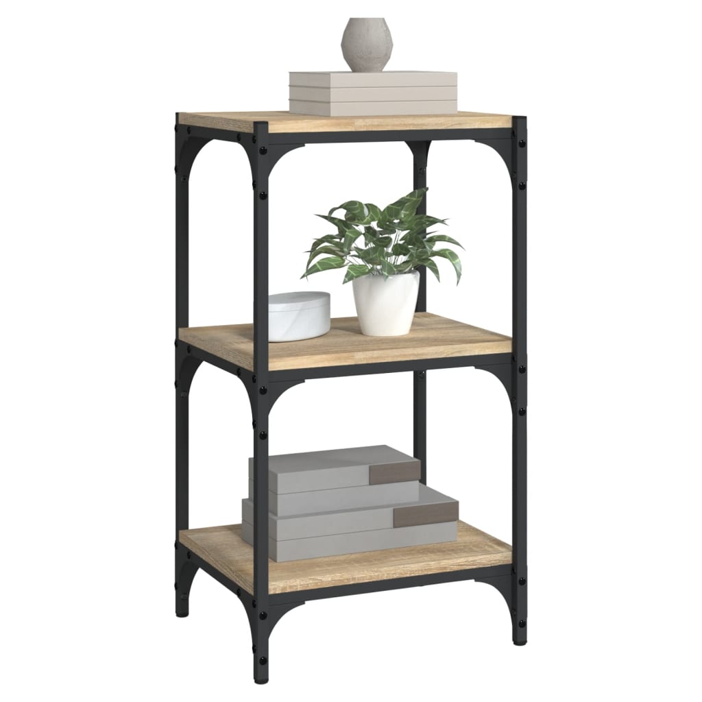 Libreria Rovere Sonoma 40x33x70,5cm Legno Multistrato e Acciaio