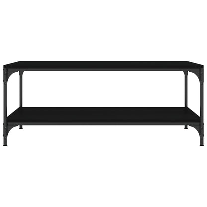 Tavolino Salotto Nero 100x50x40cm Legno Multistrato