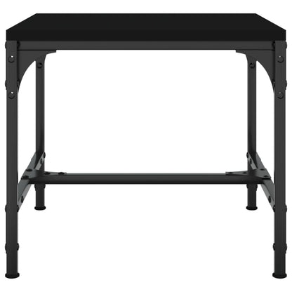 Tavolino da Salotto Nero 50x50x35 cm in Legno Multistrato