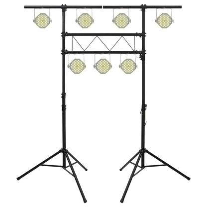Stativo per Luci Nero 238x115x(180-300) cm Acciaio