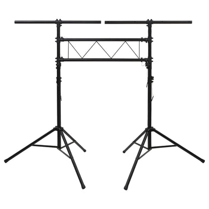 Stativo per Luci Nero 238x115x(180-300) cm Acciaio