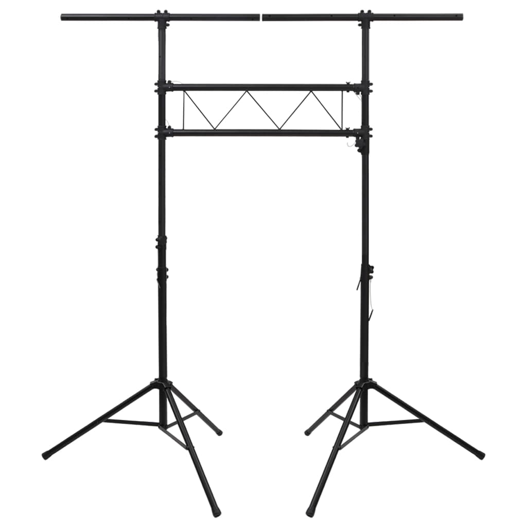 Stativo per Luci Nero 238x115x(180-300) cm Acciaio