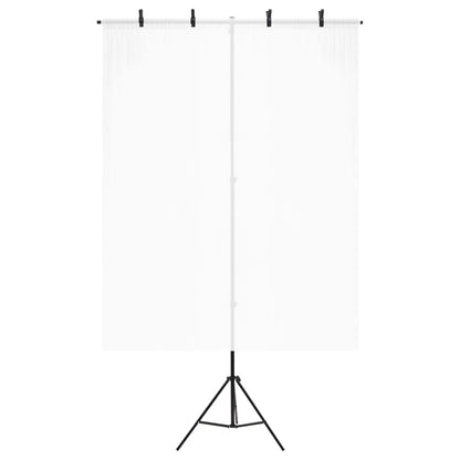 Supporto per Sfondo a T Nero 151x60x(70-200) cm