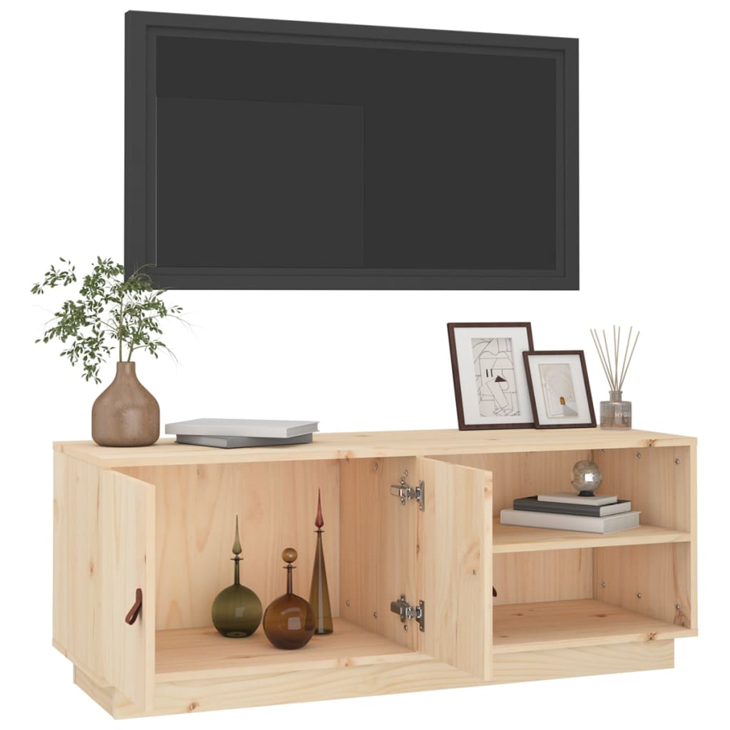 Mobile Porta TV 105x34x40 cm in Legno Massello di Pino