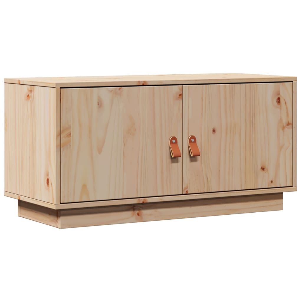 Mobile Porta TV 80x34x40 cm in Legno Massello di Pino
