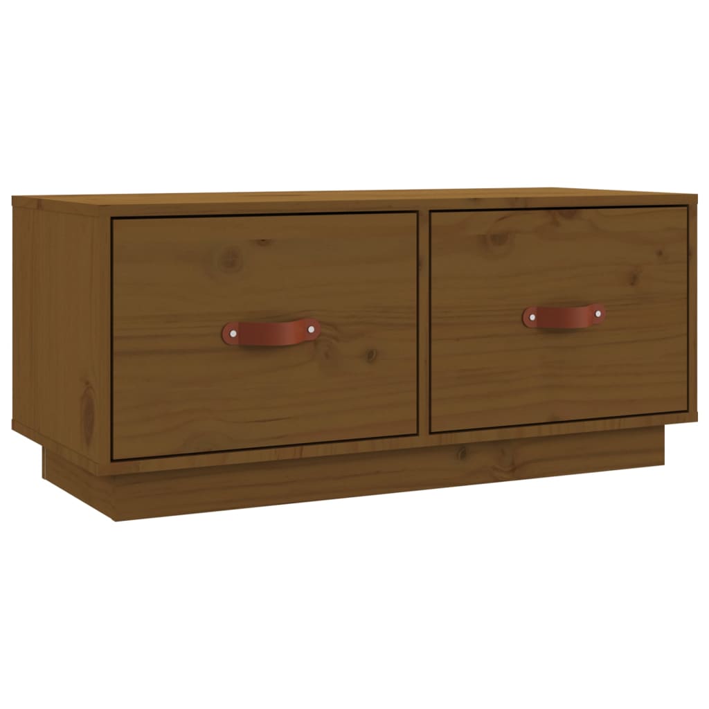 Mobile Porta TV ambra 80x34x35 cm in Legno Massello di Pino