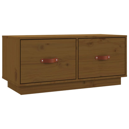 Mobile Porta TV ambra 80x34x35 cm in Legno Massello di Pino