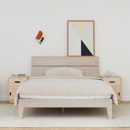 Comodini 2 pz 40x34x55 cm in Legno Massello di Pino