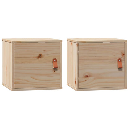 Pensili 2pz 31,5x30x30 cm in Legno Massello di Pino