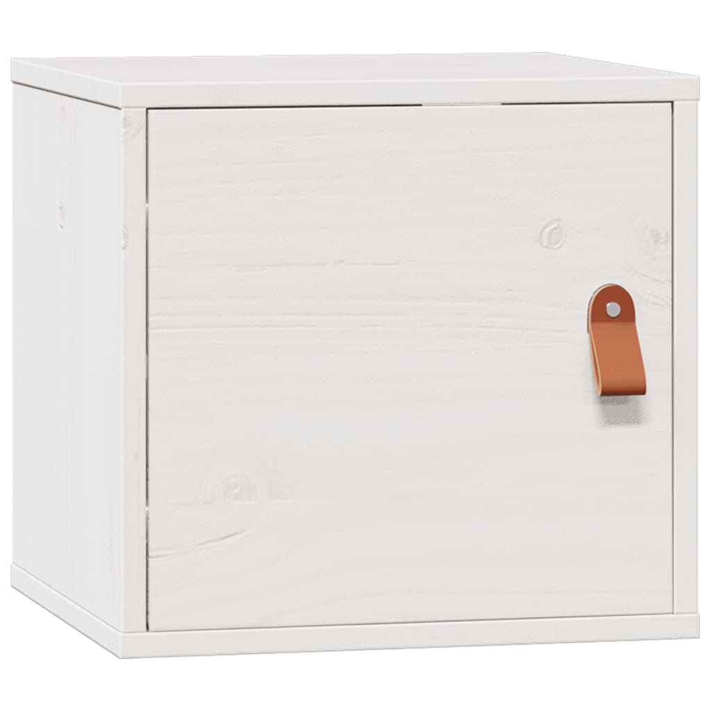 Pensile Bianco 31,5x30x30 cm in Legno Massello di Pino