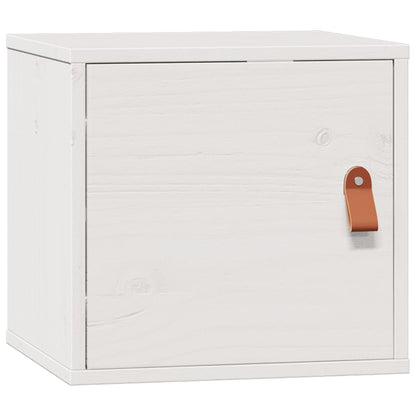 Pensile Bianco 31,5x30x30 cm in Legno Massello di Pino