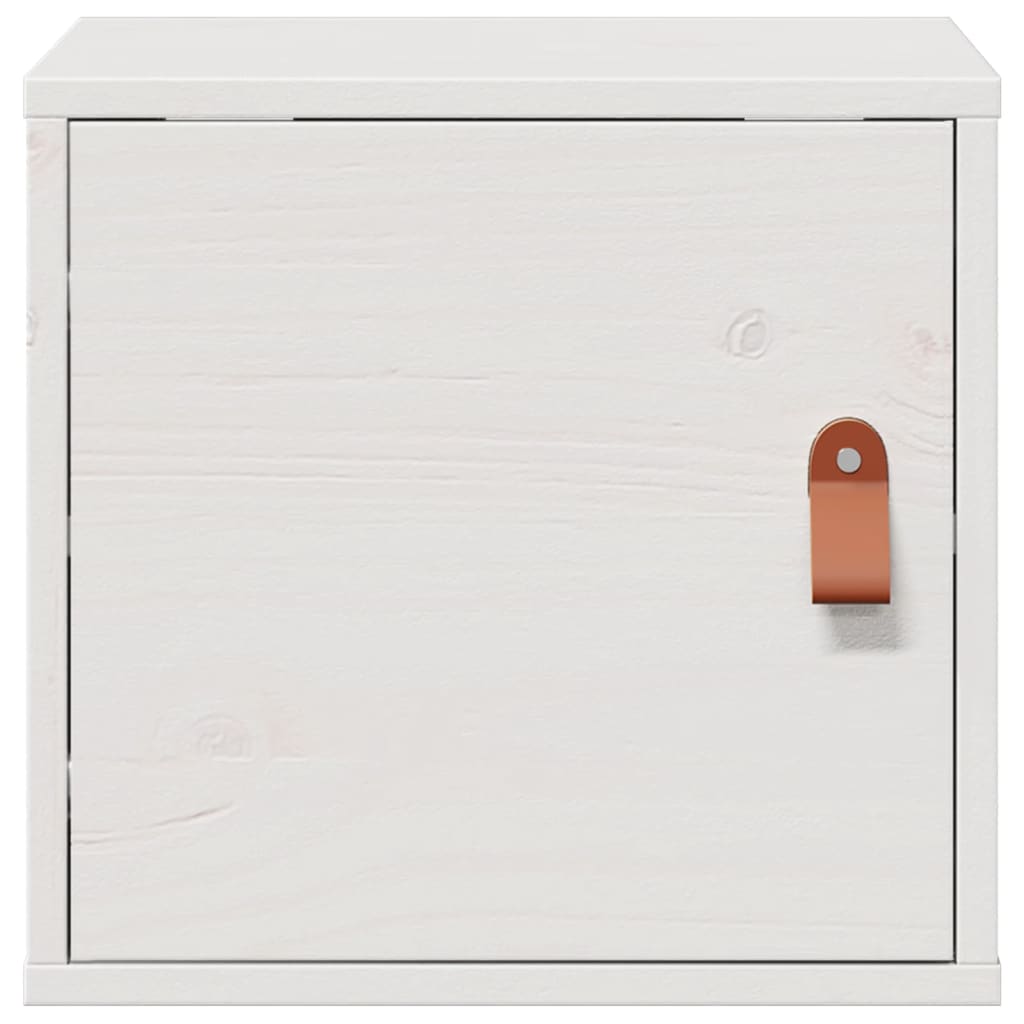 Pensile Bianco 31,5x30x30 cm in Legno Massello di Pino