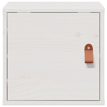 Pensile Bianco 31,5x30x30 cm in Legno Massello di Pino