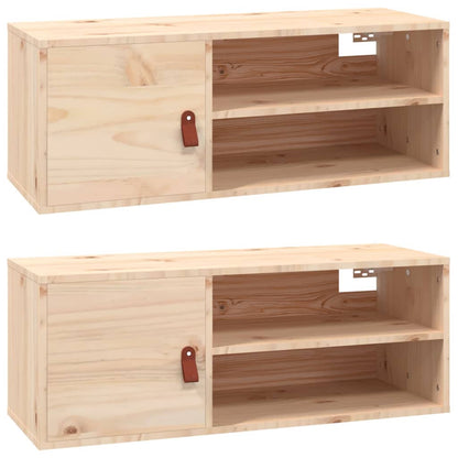 Pensili 2 pz 80x30x30 cm in Legno Massello di Pino