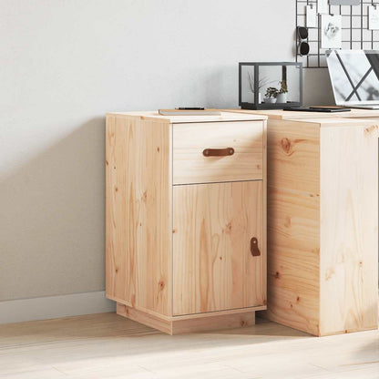 Armadietto da Scrivania 40x50x75 cm in Legno Massello di Pino