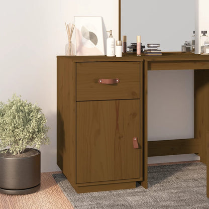 Armadietto da Scrivania Ambra 40x50x75cm in Legno Massello Pino