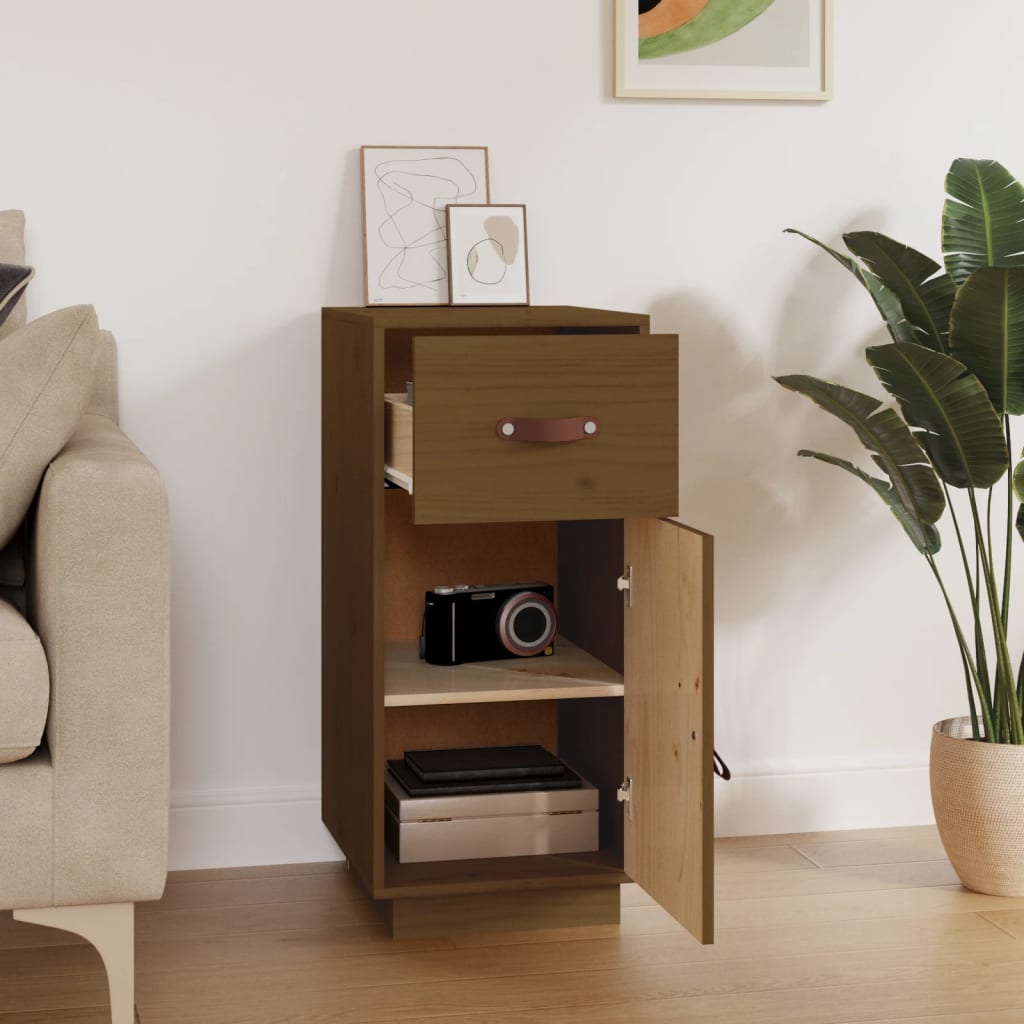 Credenza ambra 34x40x75 cm in Legno Massello di Pino