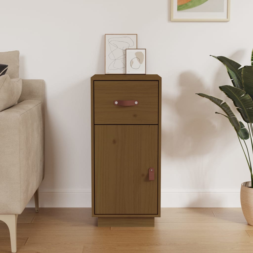 Credenza ambra 34x40x75 cm in Legno Massello di Pino