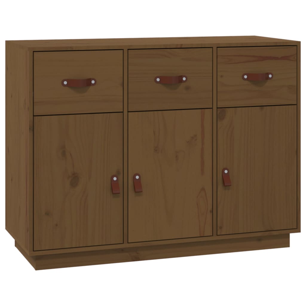Credenza ambra 100x40x75 cm in Legno Massello di Pino