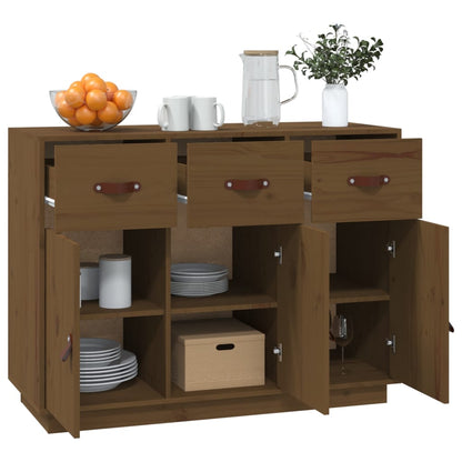 Credenza ambra 100x40x75 cm in Legno Massello di Pino