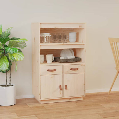Credenza 67x40x108,5 cm in Legno Massello di Pino