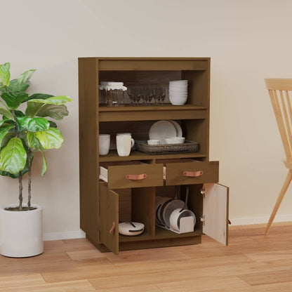 Credenza ambra 67x40x108,5 cm in Legno Massello di Pino