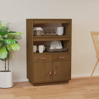 Credenza ambra 67x40x108,5 cm in Legno Massello di Pino