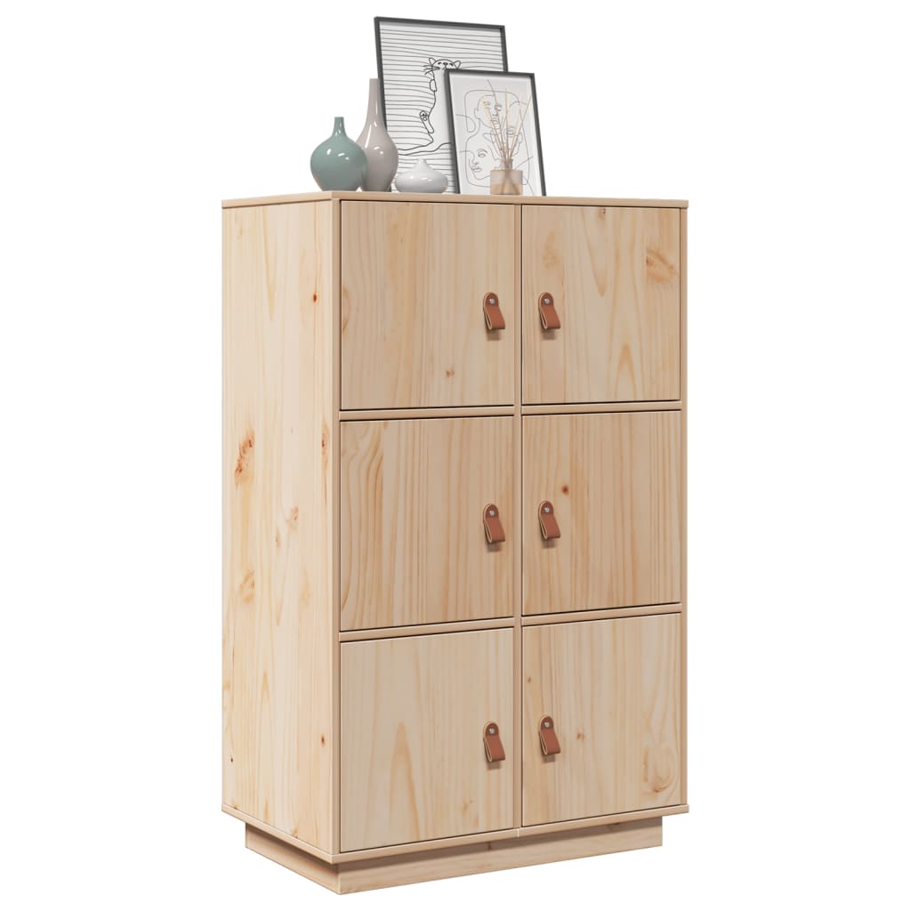 Credenza 67x40x108,5 cm in Legno Massello di Pino