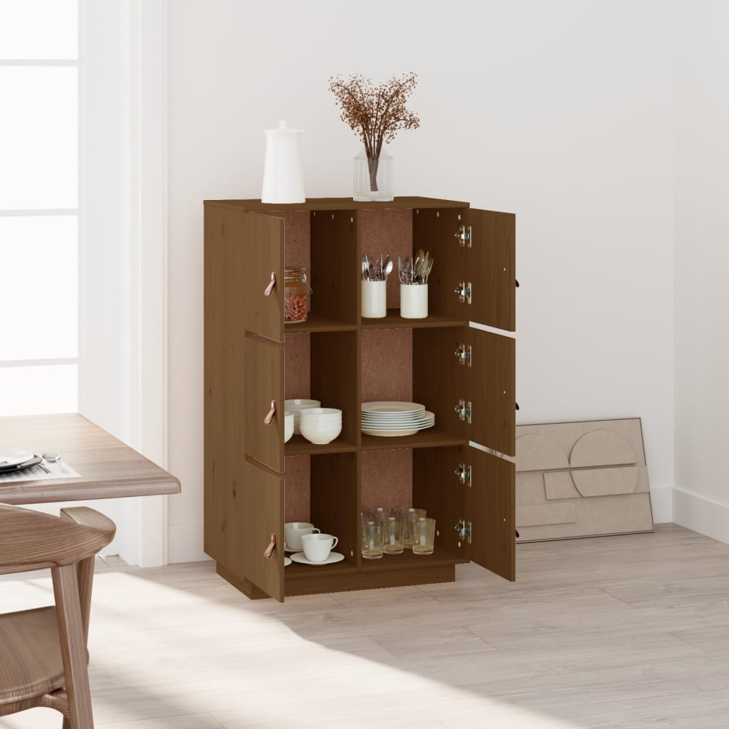 Credenza ambra 67x40x108,5 cm in Legno Massello di Pino