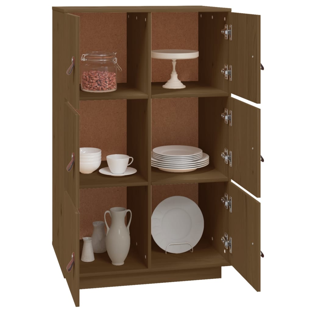 Credenza ambra 67x40x108,5 cm in Legno Massello di Pino