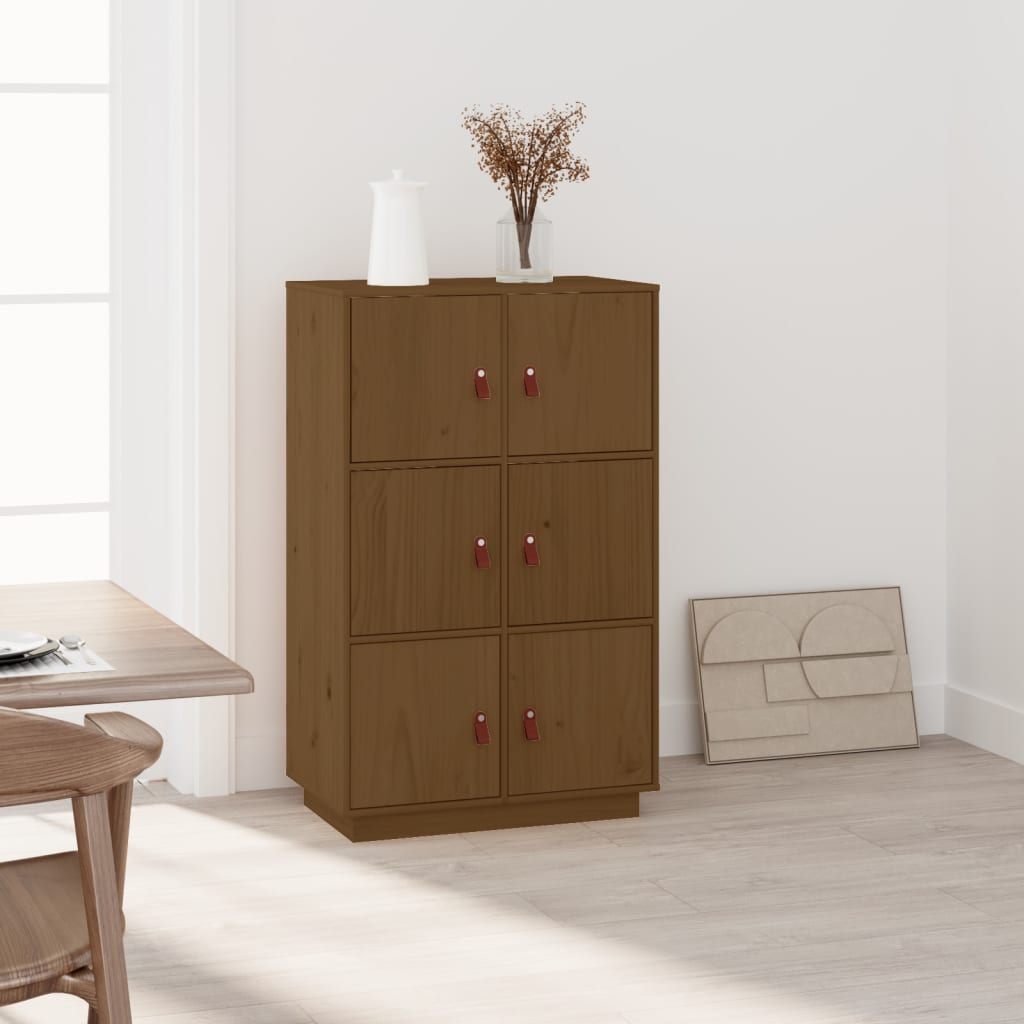 Credenza ambra 67x40x108,5 cm in Legno Massello di Pino