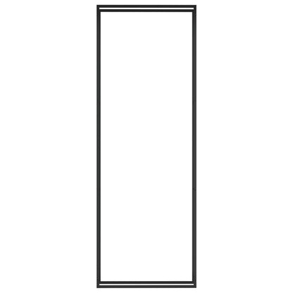 Portalegna Nero Opaco 110x28x312 cm in Acciaio