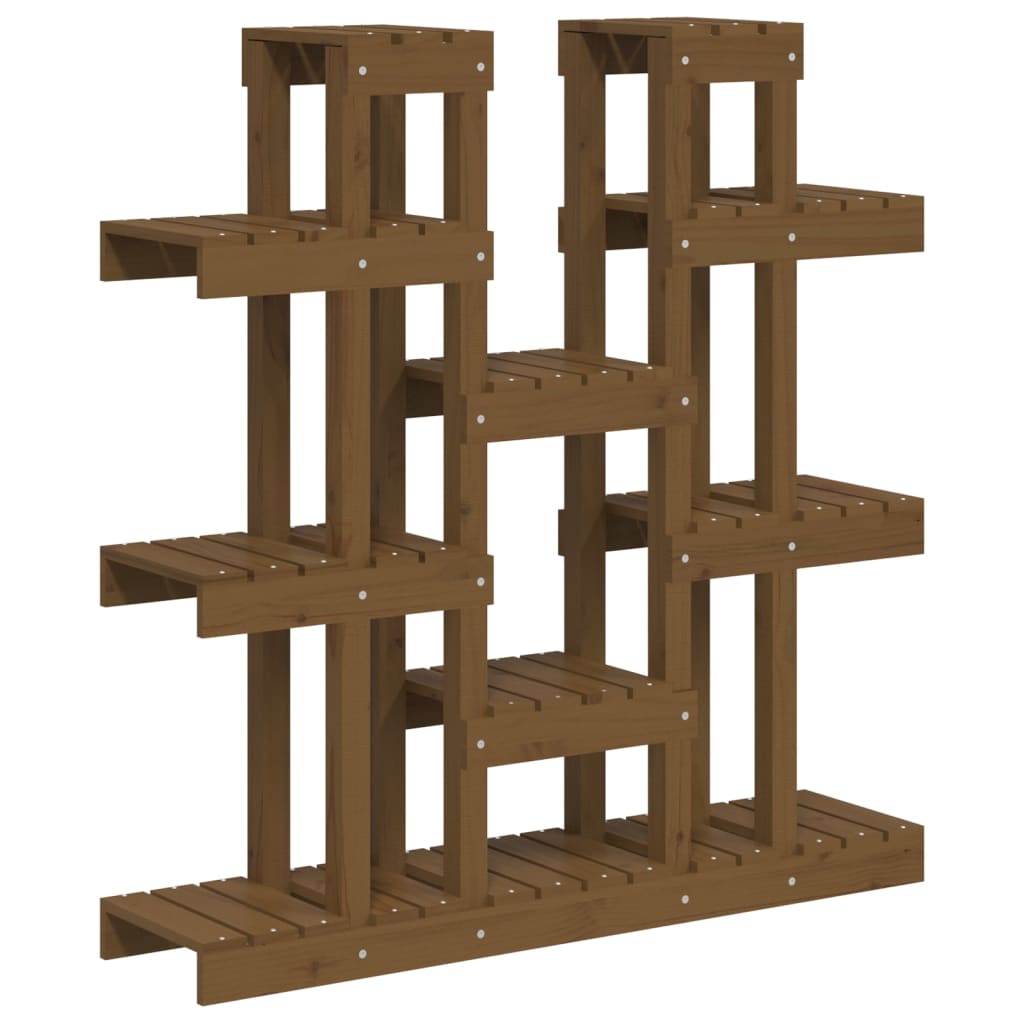 Supporto Piante Ambra 104,5x25x109,5 cm Legno Massello di Pino