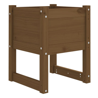 Fioriere 2 pz Ambra 40x40x52,5 cm in Legno Massello di Pino