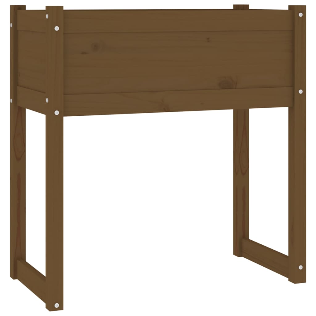 Fioriera Marrone Ambra 78x40x81 cm in Legno Massello di Pino