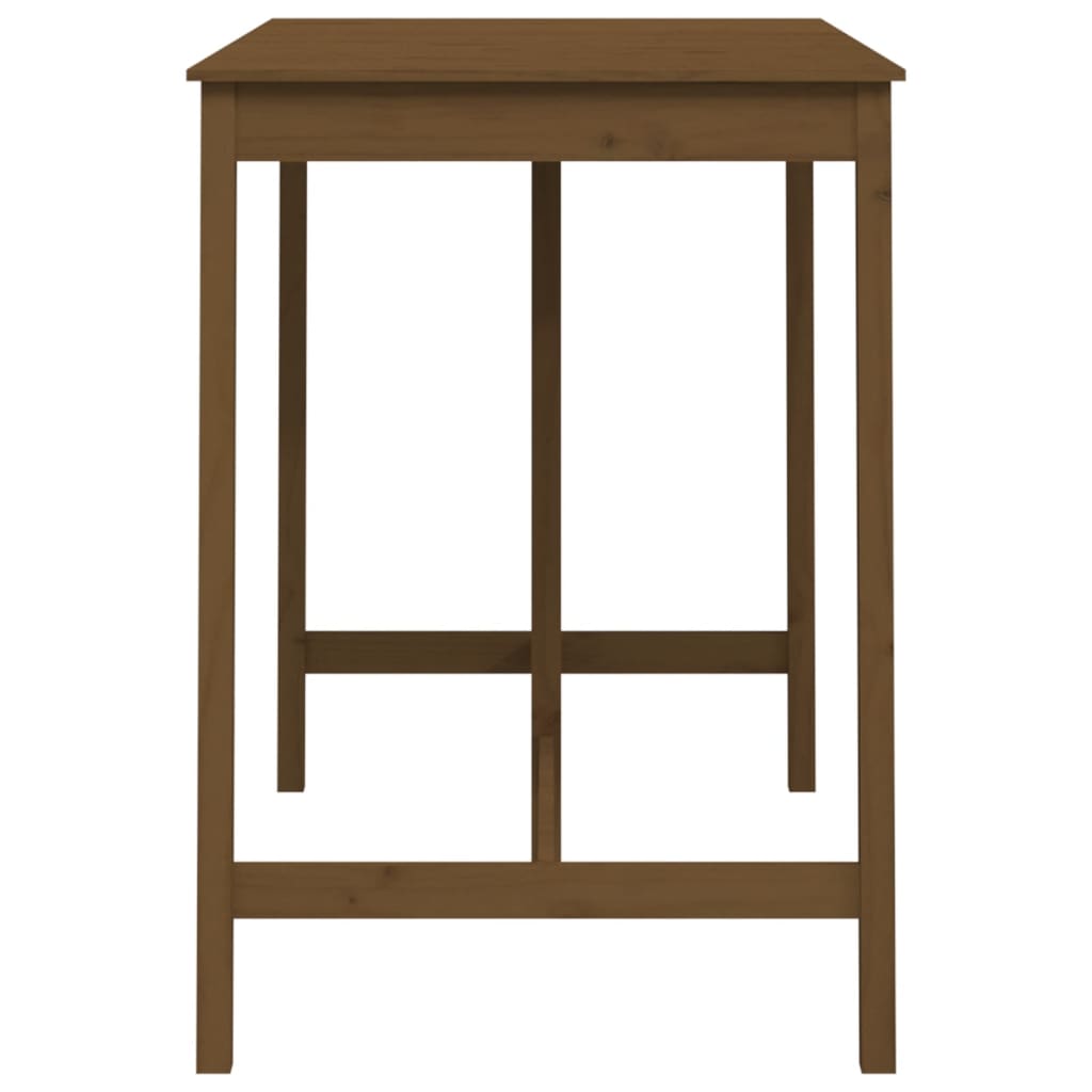 Tavolo da Bar Ambra 140x80x110 cm in Legno Massello di Pino